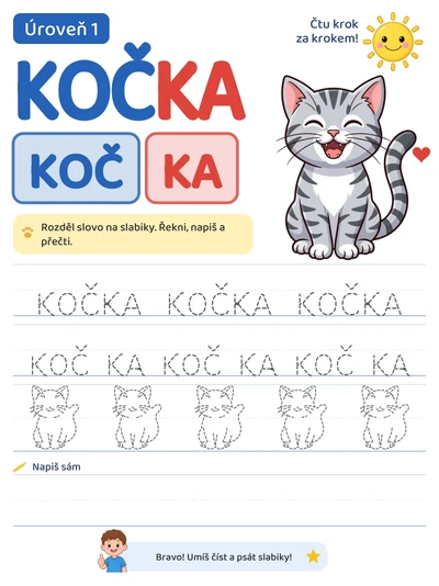 Pracovný list — Úroveň 1