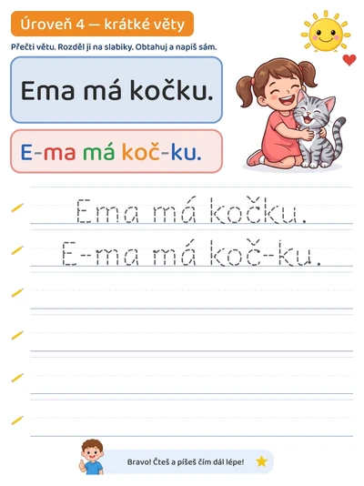 Pracovný list — Úroveň 4